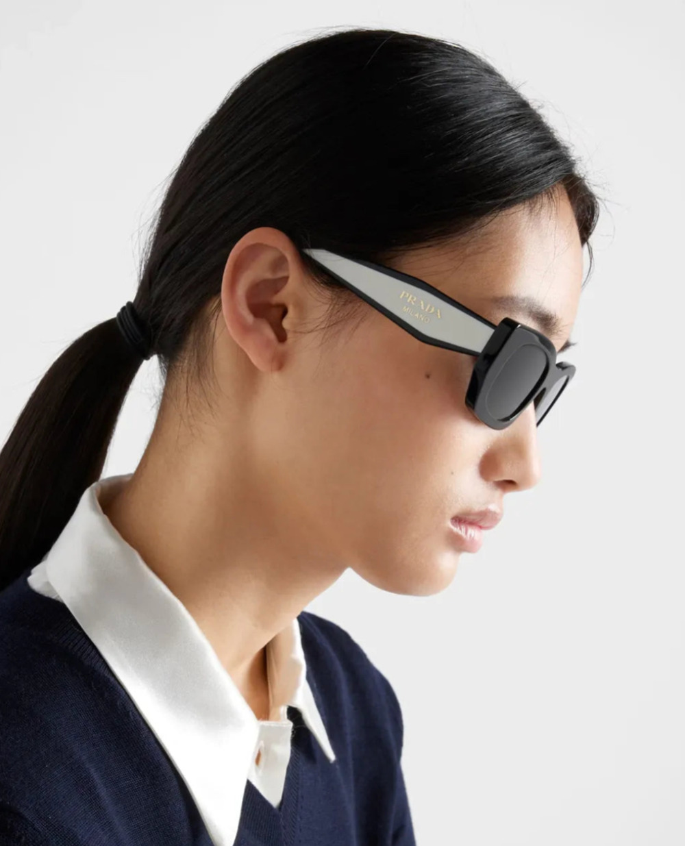 NEW Prada PR B05S Sunglasses in Black White